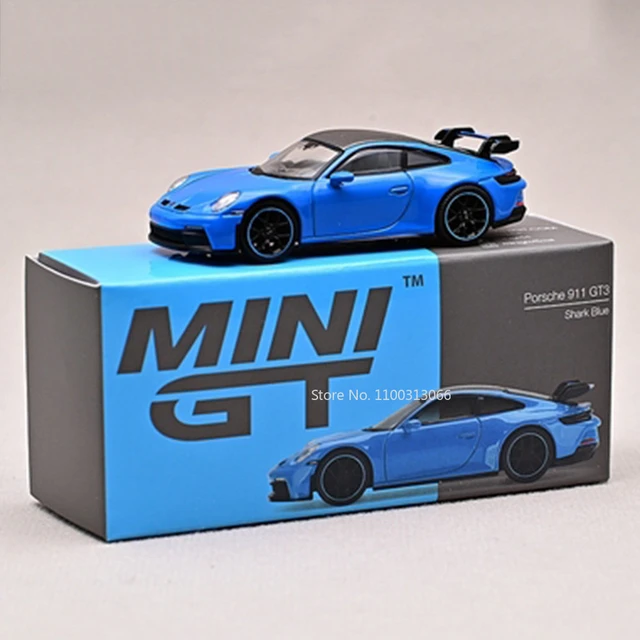CHASE Porsche 911 (992) GT3 Shark Blue (Mini GT) Diecast 1:64