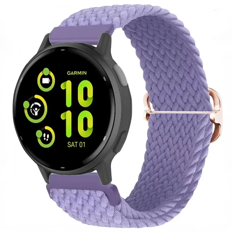 Nylon Braided Loop Sports Bracelet Band, 20/22mm Strap