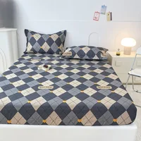 ​ ​ Drap-housse Floral 100% coton, 1 pièce, taille simple/Queen/King, housse de matelas respirante pour lits doubles (sans taie d'oreiller) ​ 2
