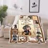 1pc Print Dachshund Weiner Dog Blanket Gifts for Dog Lovers Family Blankets Throw Home Sofa Lunch Break Student Nap Gifts 3