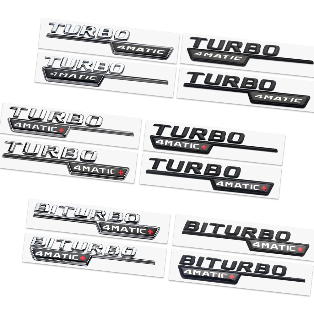 2PCS ABS Car Body Trunk Fender Decoration Badges Stickers For Mercedes