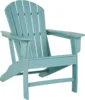 Sundown Treasure Outdoor Patio HDPE Weather Resistant Adirondack Chair, Blue 1
