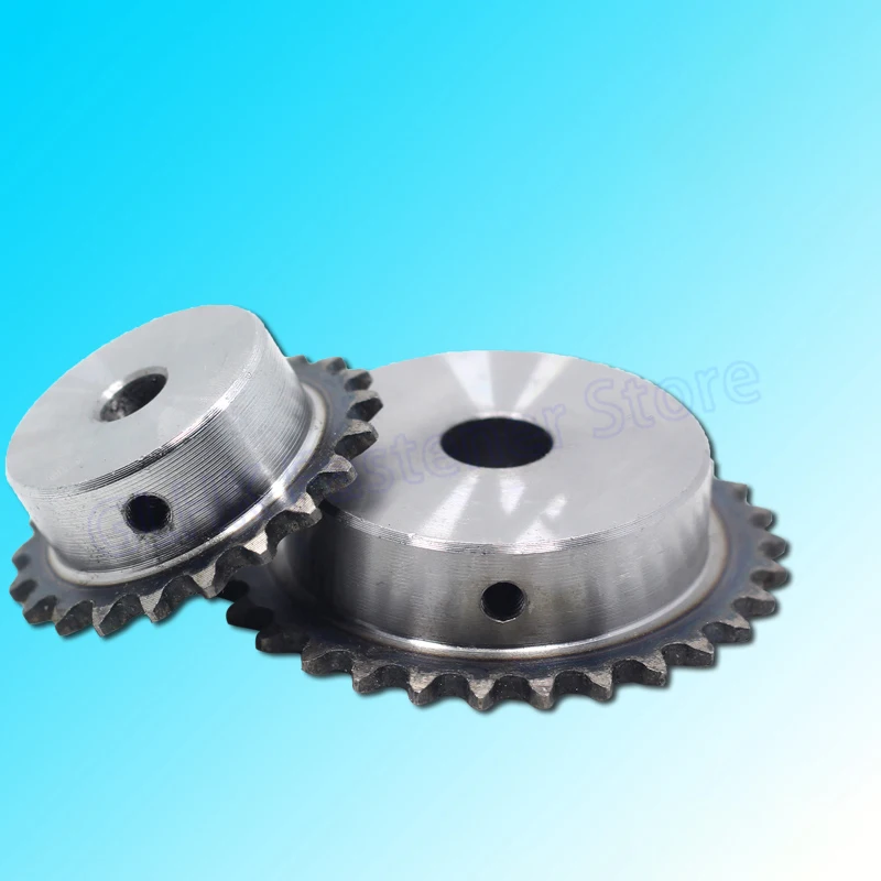 산업용 스프로킷 휠 M5 나사 구멍 모터 체인 드라이브 스프로킷 피치 6.35mm, 10 - 25 톱니 04C 체인 기어 45 스틸, 1 개