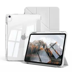 Premium Smart Cover Tablet Case for iPad - Versatile and Durable Protection (Y - Gray)