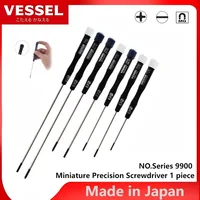 VESSEL 9900 Series Miniature Precision Screwdriver 1 pc for Phillips and Slotted Screws, Miniature Screwdriver, JIS Hand Tools