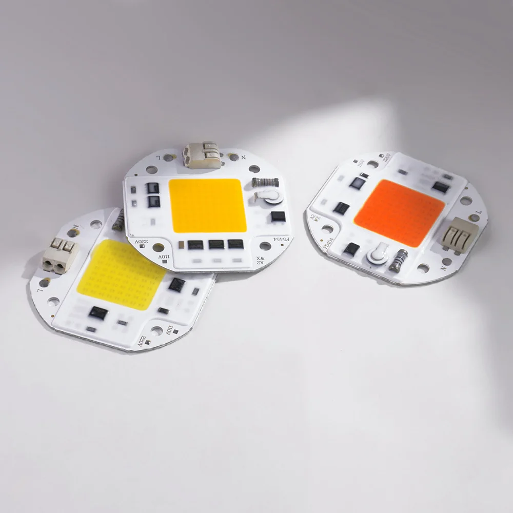 LED Grow Light Grow Light 5PCS Grow light 100W 70W 50W NO Driver COB LED Chip for Spotlight Floodlight 220V 110V Integrated Light Beads Aluminum