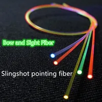Optic Fiber Red Green Rods 100cm 1mm 1.5mm 2mm for Bow Archery Slingshot Sight Replaceable High Glows Fiber 100CM Length Sizes 1