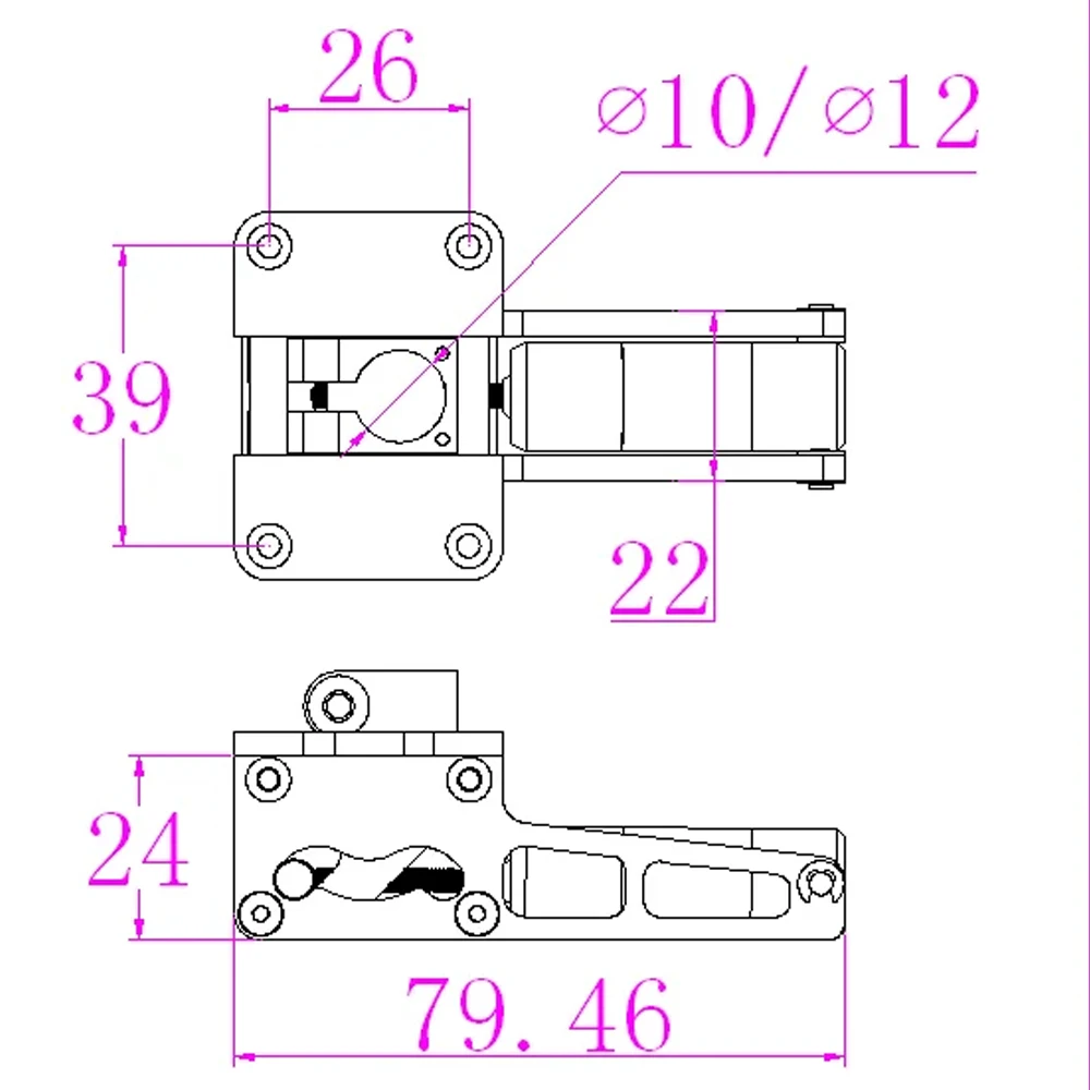 JP Hobby ER-120 Alloy CNC Electric Retract Landing Gear For 90-120mm Sized Jets RC Plane Model 7-8KG 6