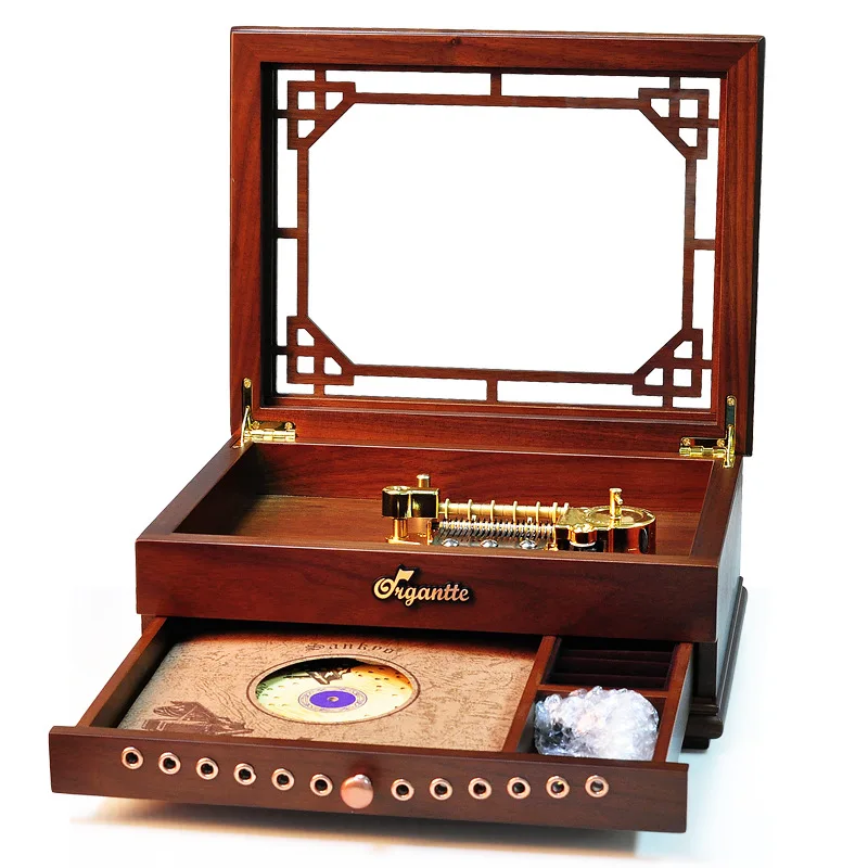 Sankyo 20-note Music Box Wind up Record Player Turntable musical Box Gift for Music Lovers Girls Birthday Christmas Day 3