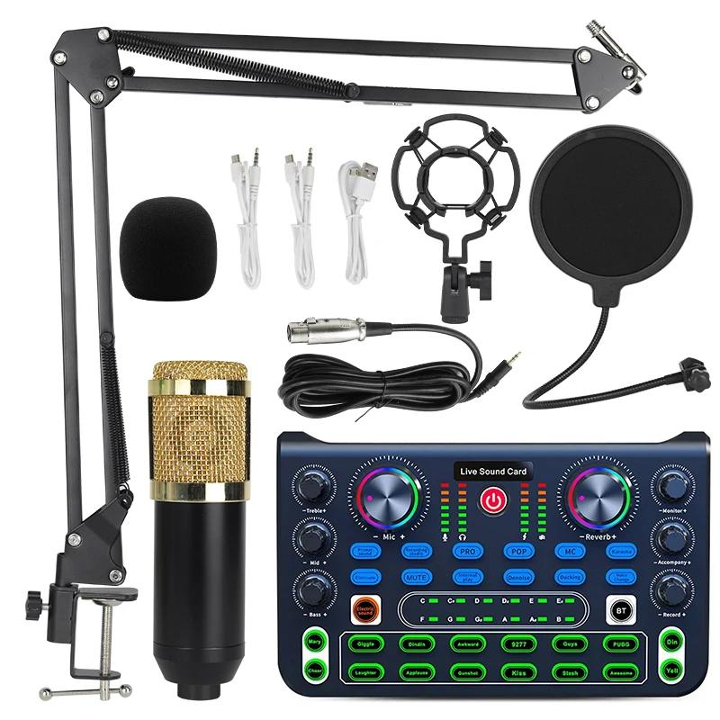 Professional Karaoke Sound Card Audio Mixer