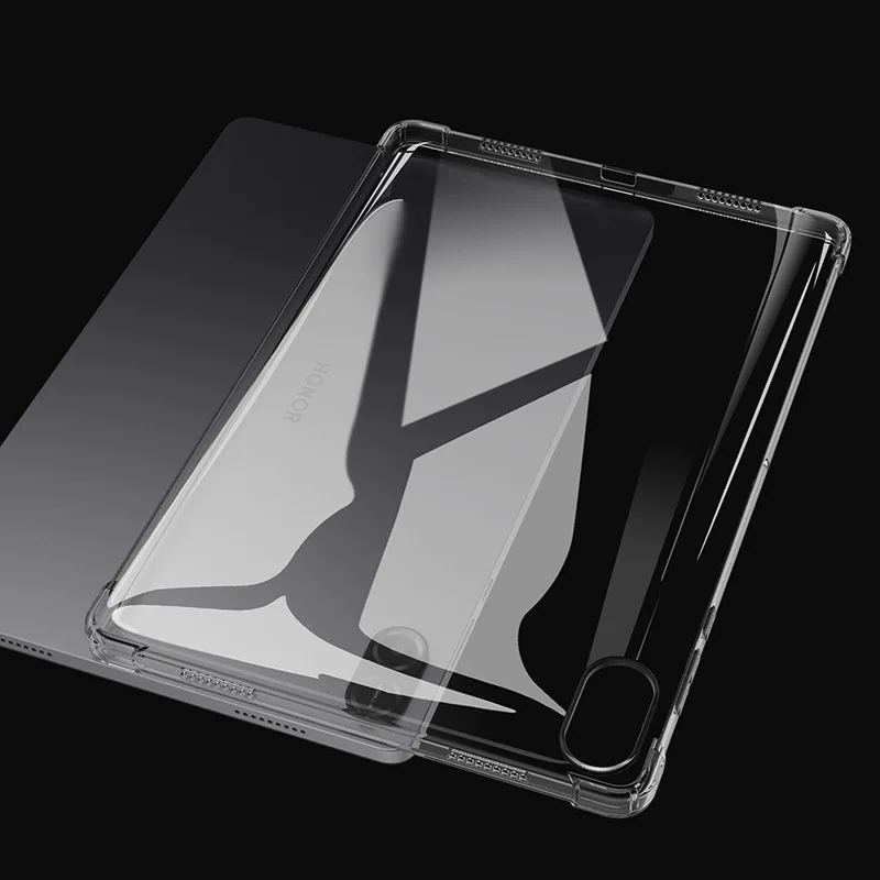 Shockproof Clear TPU Tablet Cover - Soft Protective Back Shell Case