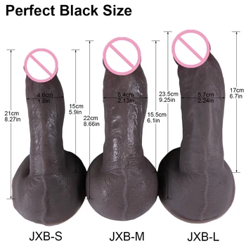 9 Styles New Real Skin Dildo Silicone Huge Soft Penis Big Suction Cup Women Vagina Masturbator Anal Sex Toy Goods For Adults 18 3