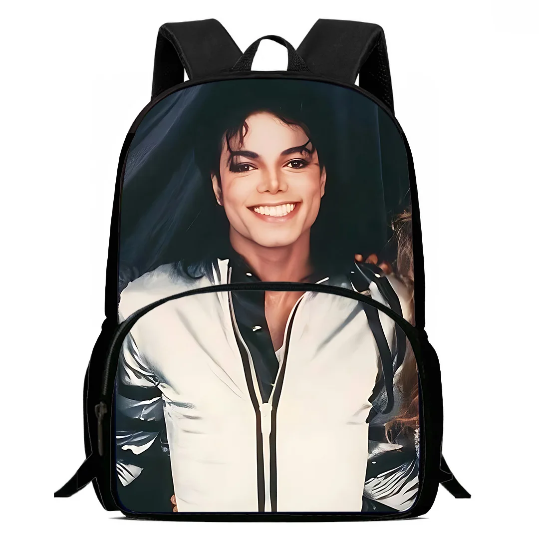 thumbnail image 1 of Mochilas para niños de Michael Jackson, regalo de cumpleaños para estudiantes, mochilas escolares para niños y niñas, mochilas duraderas de gran capacidad para acampar, 1 of 5