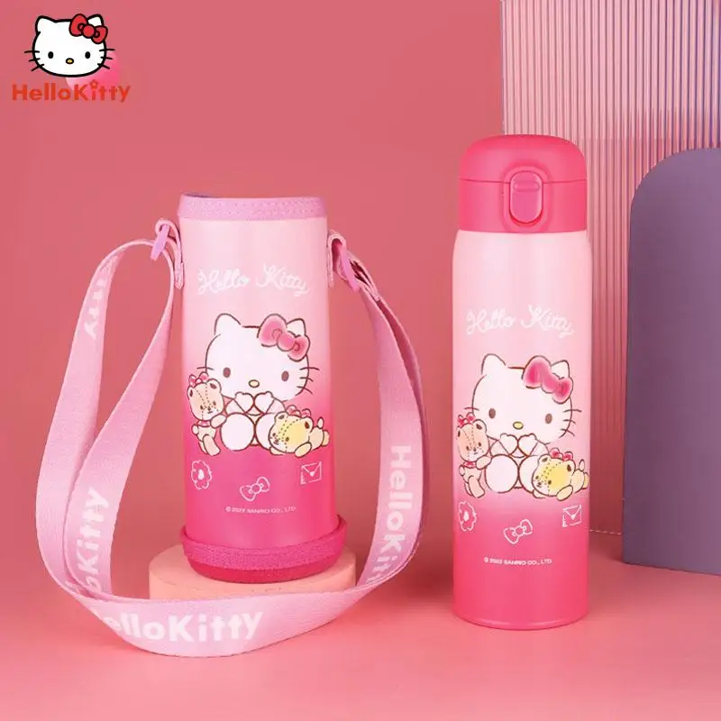 350ml Children Thermos Stainless Steel Mug Cartoon Leak-proof Vacuum Cup  With Straw Baby Boy Girls Cute Kawaii Kids Water Bottle - AliExpress