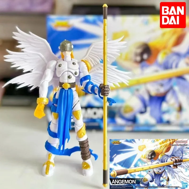 

Bandai Original Figure-rise Standard Anime Digimon Adventure Angemon Action Figure Assembly Model Collectible Desktop Decoration