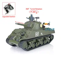Henglong Toucanhobby DIY 1/16 7.0 Plastic M4A3 Sher3898 360�� Turret Barrel Recoil RC Tank 2