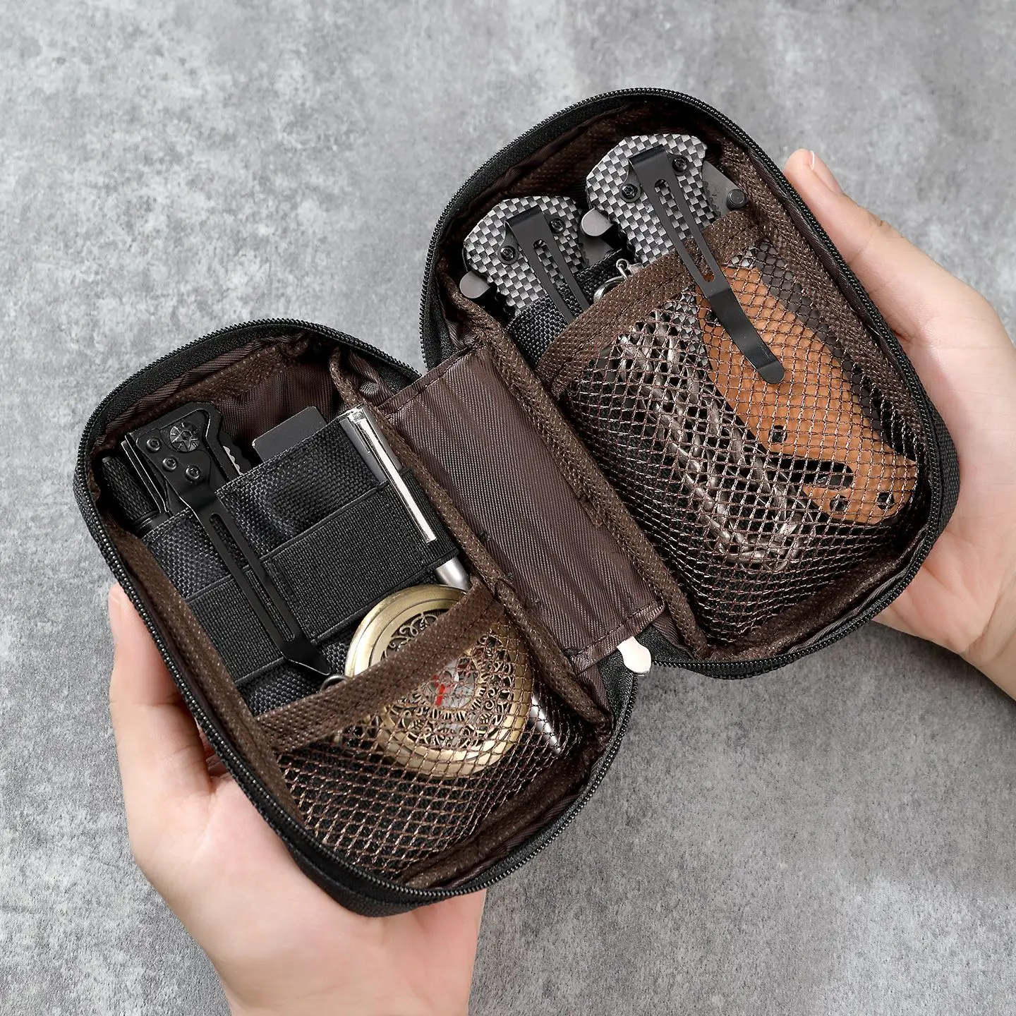 Borsa Portautensili Portatile Multifunzione Nuova per Esterni, Organizer EDC, Custodia Tascabile per Attrezzi, Borsa per Campeggio, Escursionismo, Caccia