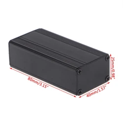 Premium Aluminum Project Box for DIY Electronics and Instruments (Black 80mm)