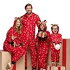 Christmas Matching Outfits for Family Elk Ear Hooded One-Piece Jumpsuit Romper Adults Kids Clothing Set Pajamas Xmas Look Pyjama 2