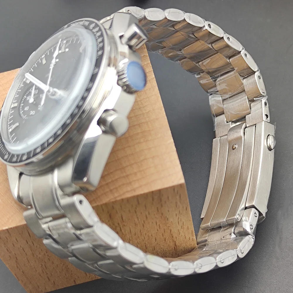 VK63 Case 39MM Men\'s Watch Accessories Quartz Movement Time Electronic Watch Customized VK63 Panda Dial Pointer Watch Parts