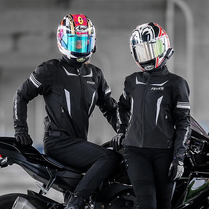 FEHER Motorcycle Jacket Man Suit All Seasons Night Reflective Design Waterproof High Quality Motorcycle Riding Pants and Jackets