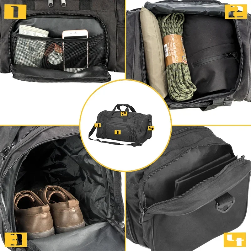 Gym Bags Large Tote Luggage Travel Bag Outdoor Handbag Camping Backpack Sports Hiking Trekking Bag with Shoes Compartment