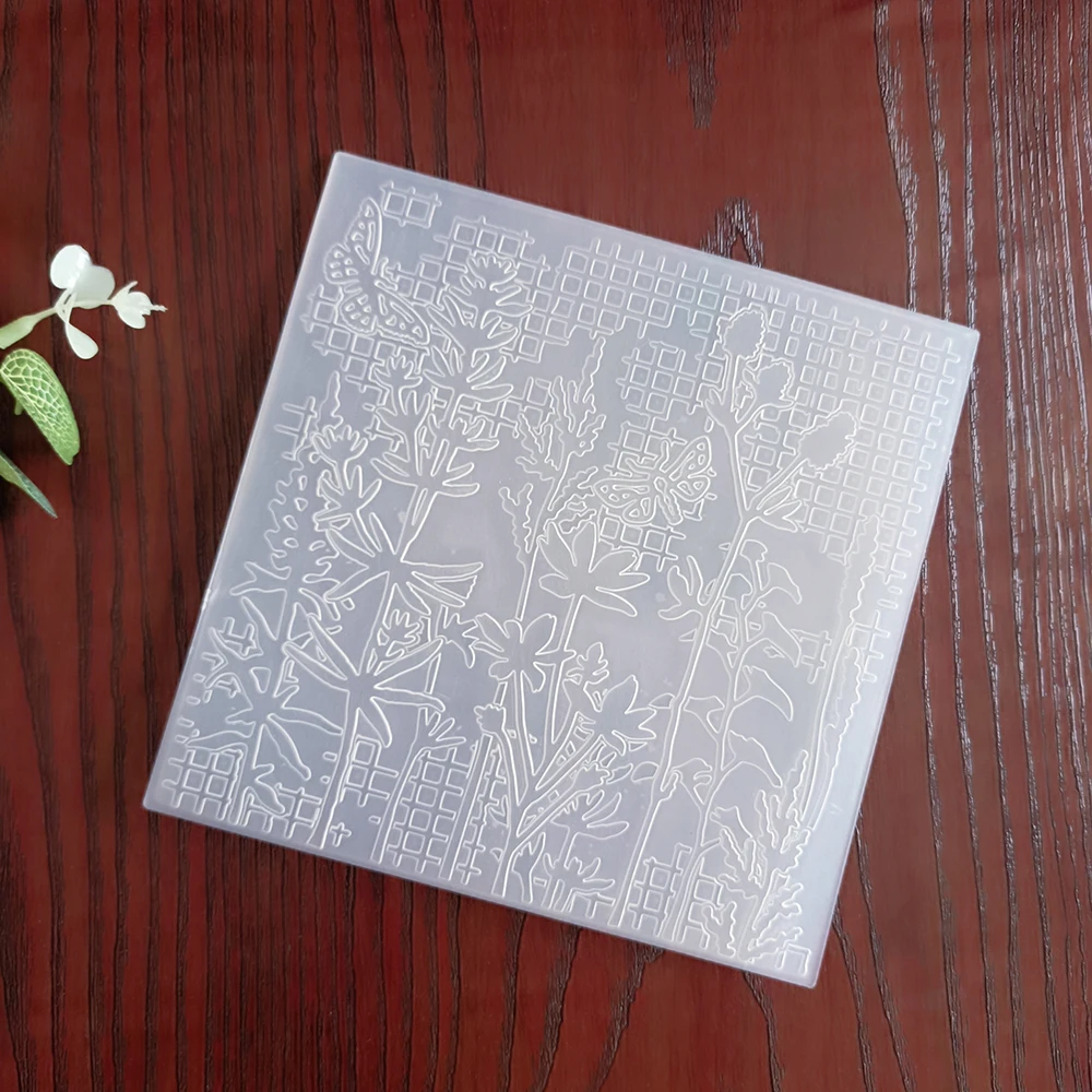 AZSG Merry Christmas Snowflakes Embossing Folders for Scrapbook DIY Paper Cutting Dies Scrapbooking Plastic Embossing Folder