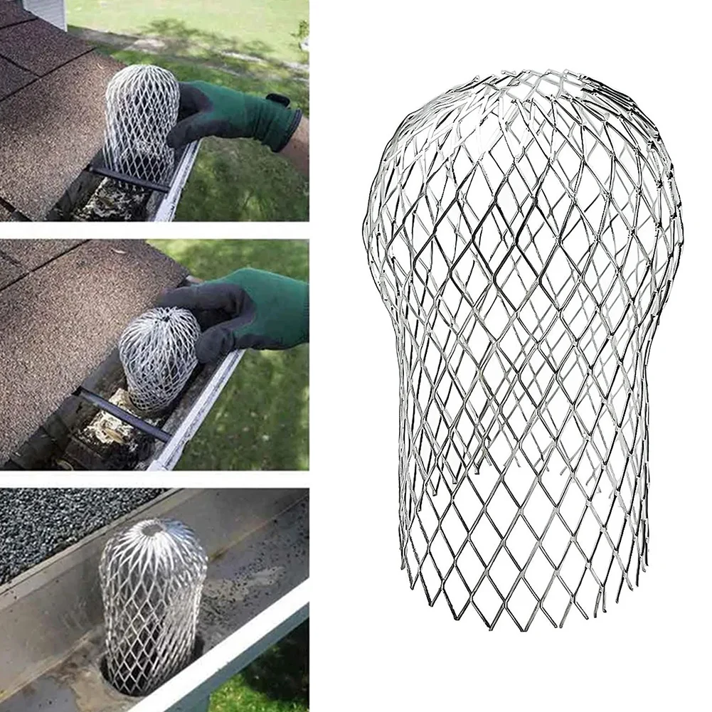 Leaf-blocking Filter Gutter Filter Eaves Roof Drainage Pipe Floor Drain Filter Anti-blocking 3Inch Gutter Cleaning Accessories