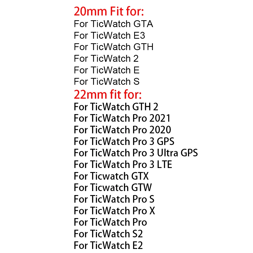 TicWatch Pro 3 용 메탈 스트랩, 울트라 GPS 스마트 워치 밴드, TicWatch E3/E/GTX/GTW/GTA/GTH 2/Pro X 시계 밴드 팔찌, 20mm, 22mm