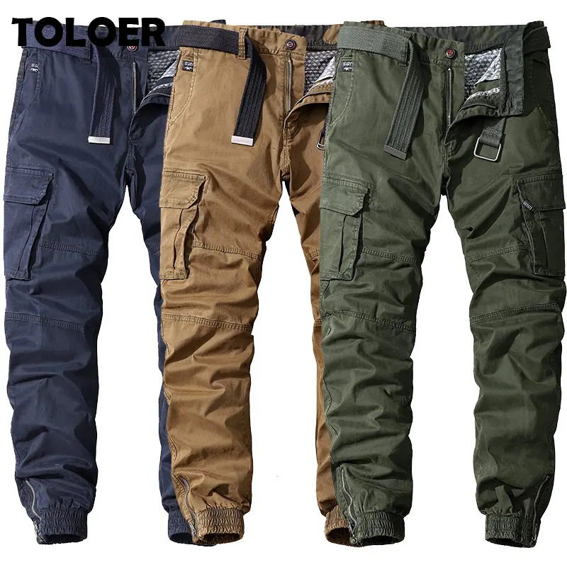 

Tactical Cargo Pants Men Multi-pocket Long Trousers Male Cotton Casual Running Outdoor Trouser Waterproof Combat Sweatpants