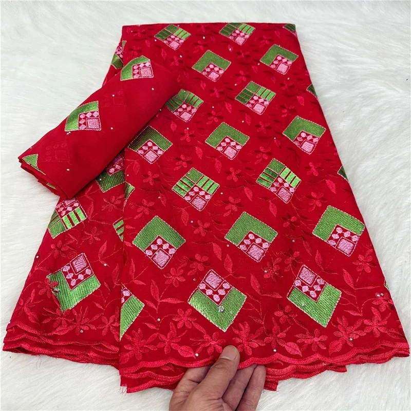 

5+2 yard With Scarf Swiss lace fabric Lafaya Dry lace embroidery African 100% cotton fabrics Swiss voile lace Dubai style 9L1121