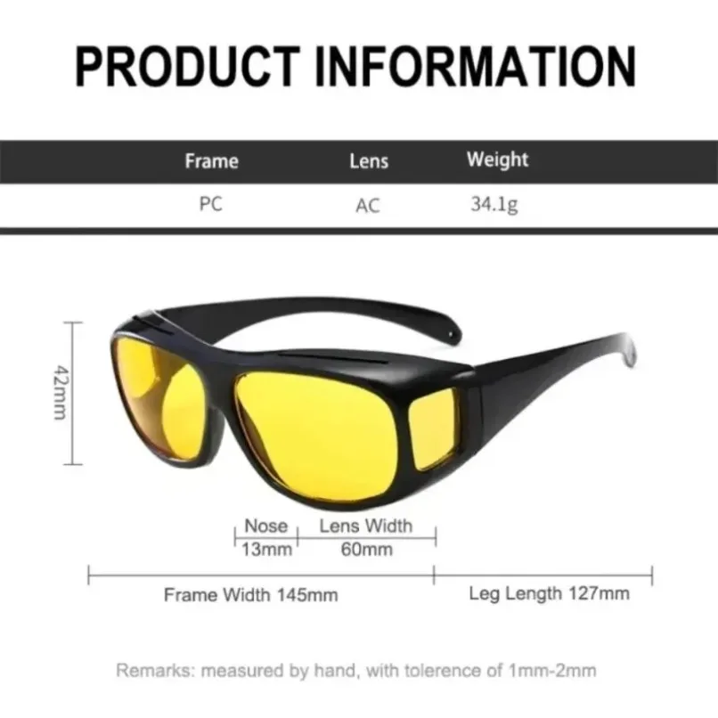 Enhanced Night Vision Anti-Glare Driving Glasses - Protective Interior Accessory 2024 Edition