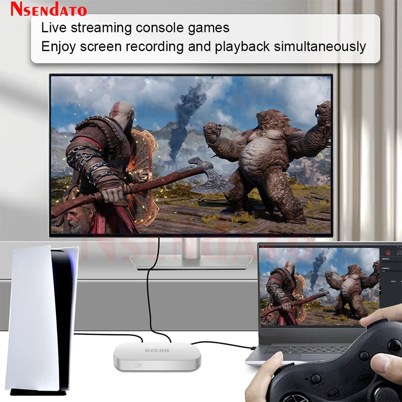 Ezcap382 GameLink Neo Pro 4K 60fps HDMI USB C HDR Game Video Capture Grabber Card Support VRR Pass-Through for Computer Xbox TV