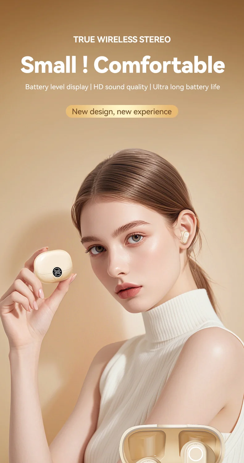 The new wireless Bluetooth headphones M89 mini short-handled creative in-ear spo