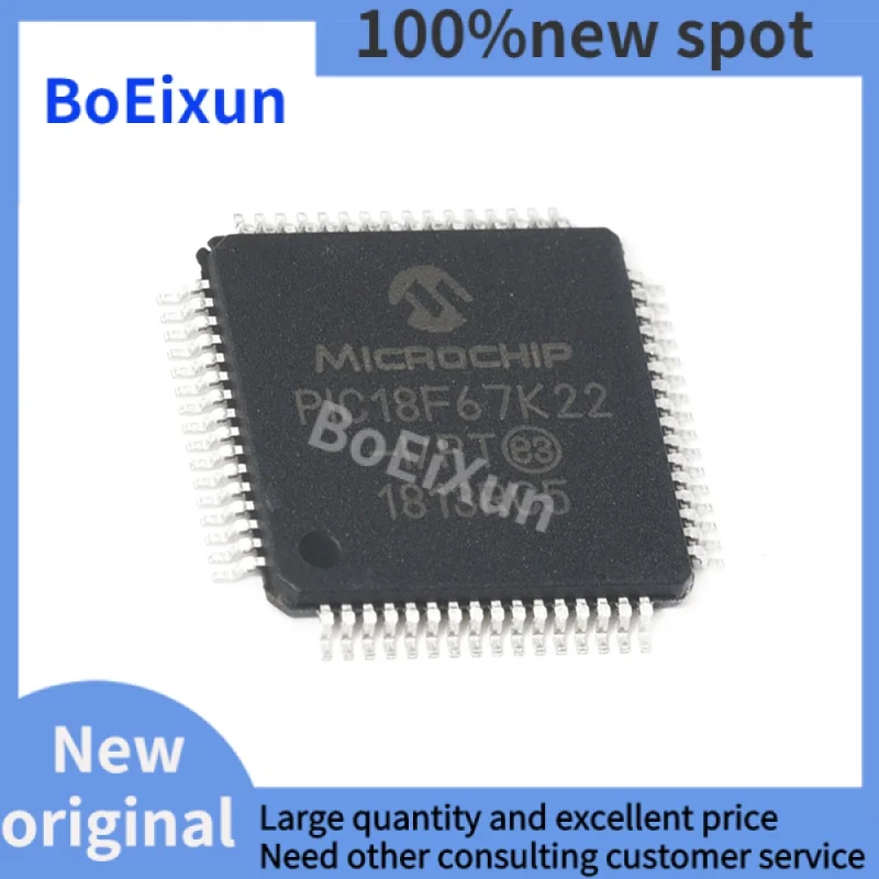 

1-100PCS PIC18F67K22-I/PT 18F67K22 TQFP-64 QFP Package QFP Microcontroller Integrated Circuit Chip IC Brand New Original