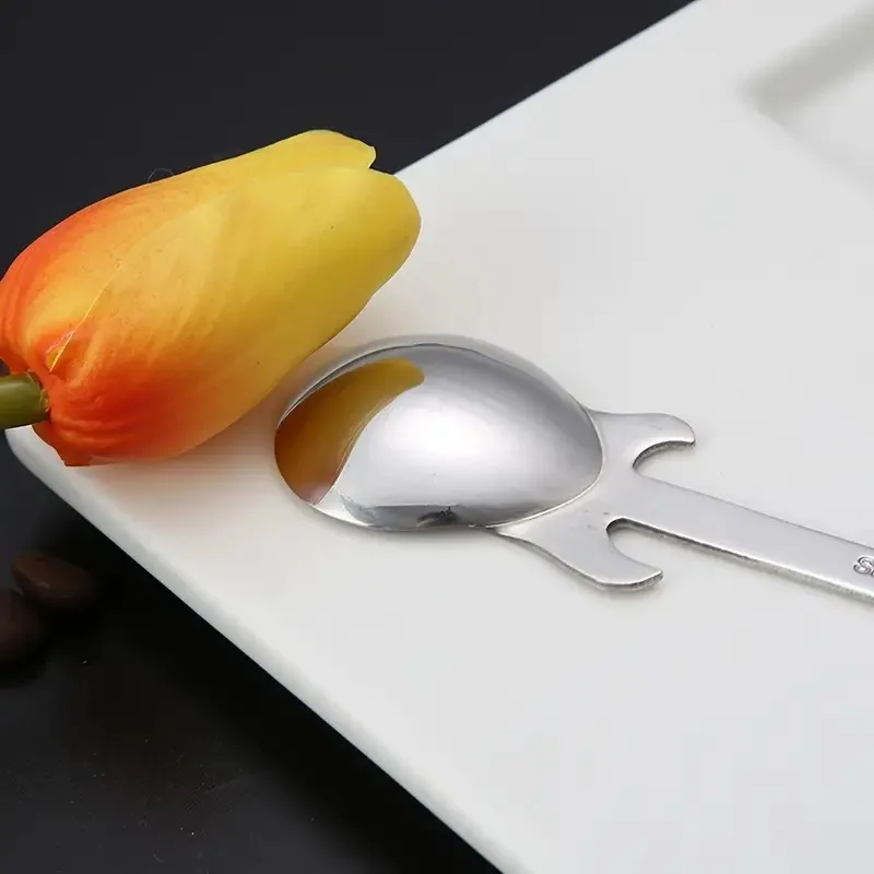 Guitar-Shaped Stainless Steel Spoon Perfect for Coffee Tea Desserts Durable Stylish Tableware for Music Enthusiasts stainless steel spoon tea spoon