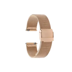 Stainless Steel 24mm Metal Watch Band - Premium Replacement Strap Bracelet - 22mm (Rose gold)