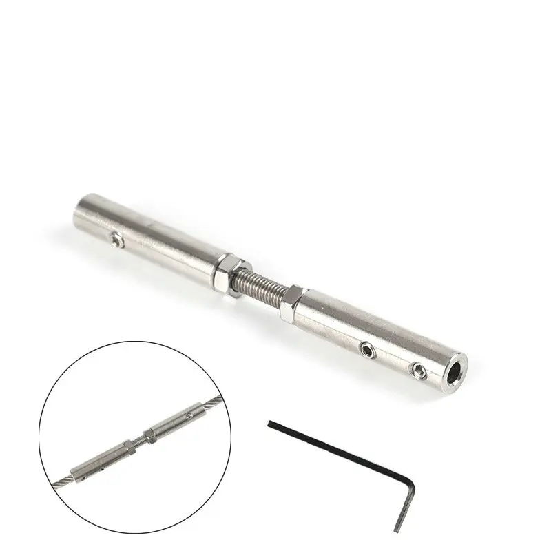 Wire Rope Clip Rosca Stud Tensão Handscrew Clamp End Terminal com Parafusos de Parafuso Hexagon Grub mm mm mm mm mm mm 10 mm Peças 4