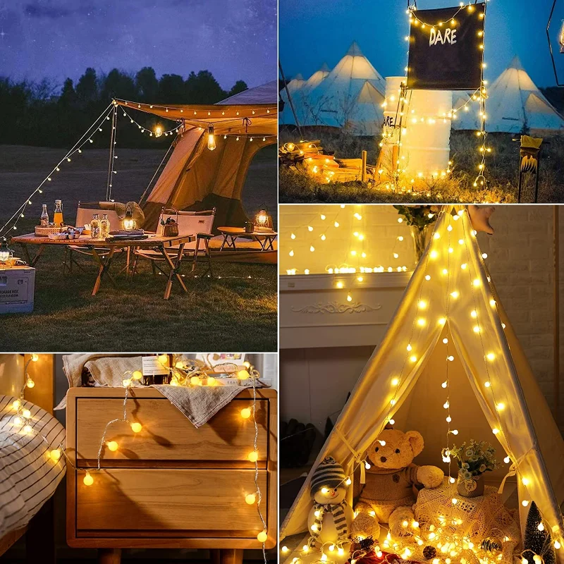 Luminous LED String Lights for Outdoor Festive Decoration
