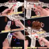 VATOS 3D Wooden Gun Puzzles for Kids Adult with Foam Soft Bullet Electric Wooden M416 Model Rifle Guns Toy DIY Building Gift Boy 5