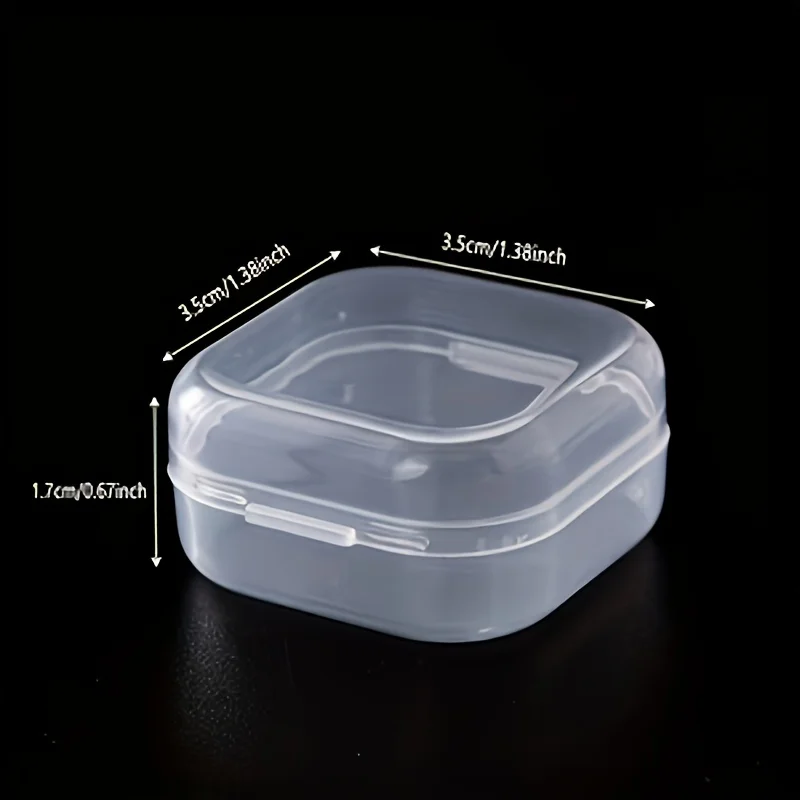 Compact Storage Solution: 40 Hinged-Lid Mini Containers for Organizing Small Items, Crafts, Jewelry, and Hardware