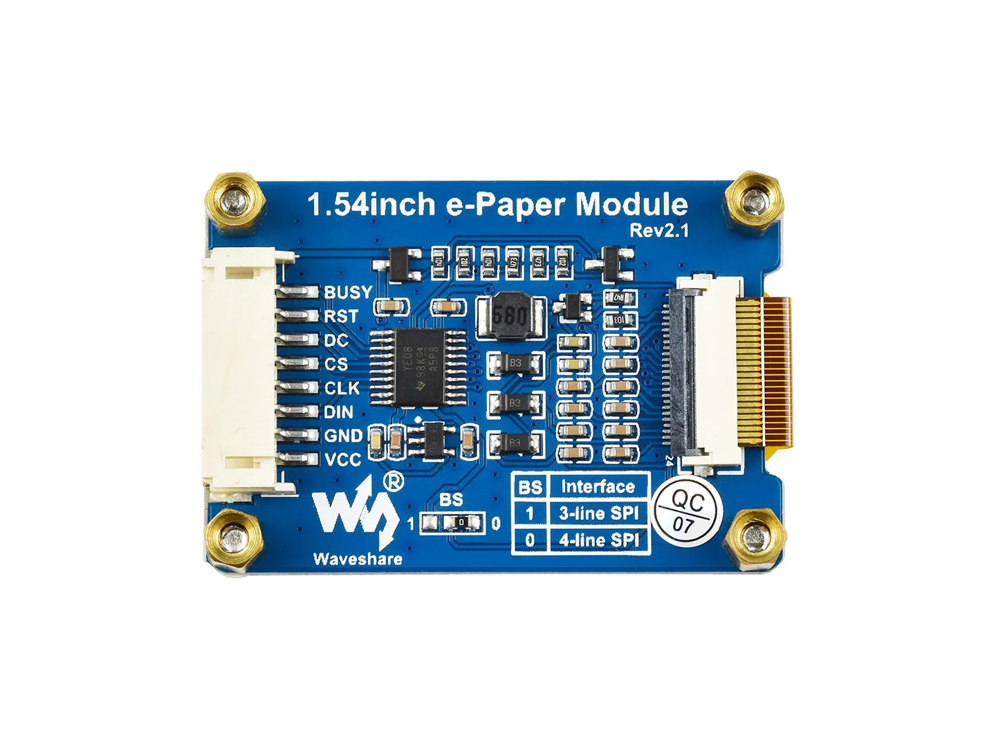 5pcs Waveshare 1.54inch E ũ ÷   /Jetson /Arduino/STM32, SPI Interface200x200