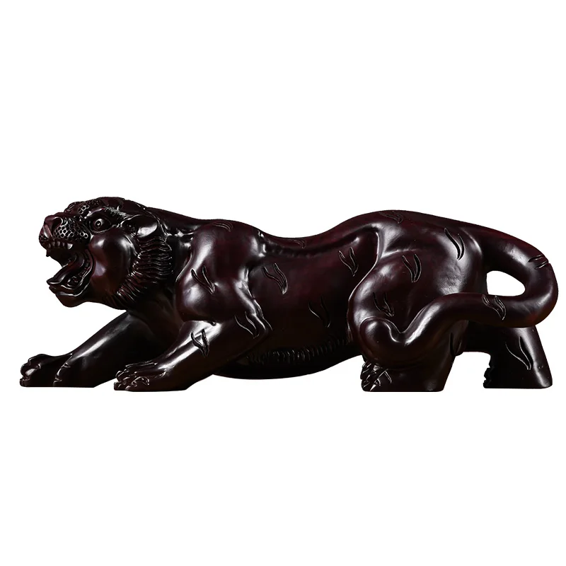 

Wooden tiger decorations living room home decoration animal decorations, handicrafts, gifts feng shui animal model decor