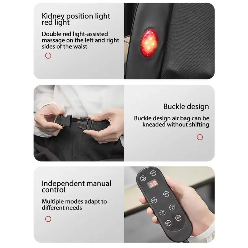 Shiatsu Neck & Back Massager with Heat, Full Back Kneading Shiatsu or Rolling Massage, Massage Chair pad Back Massager for Neck 5