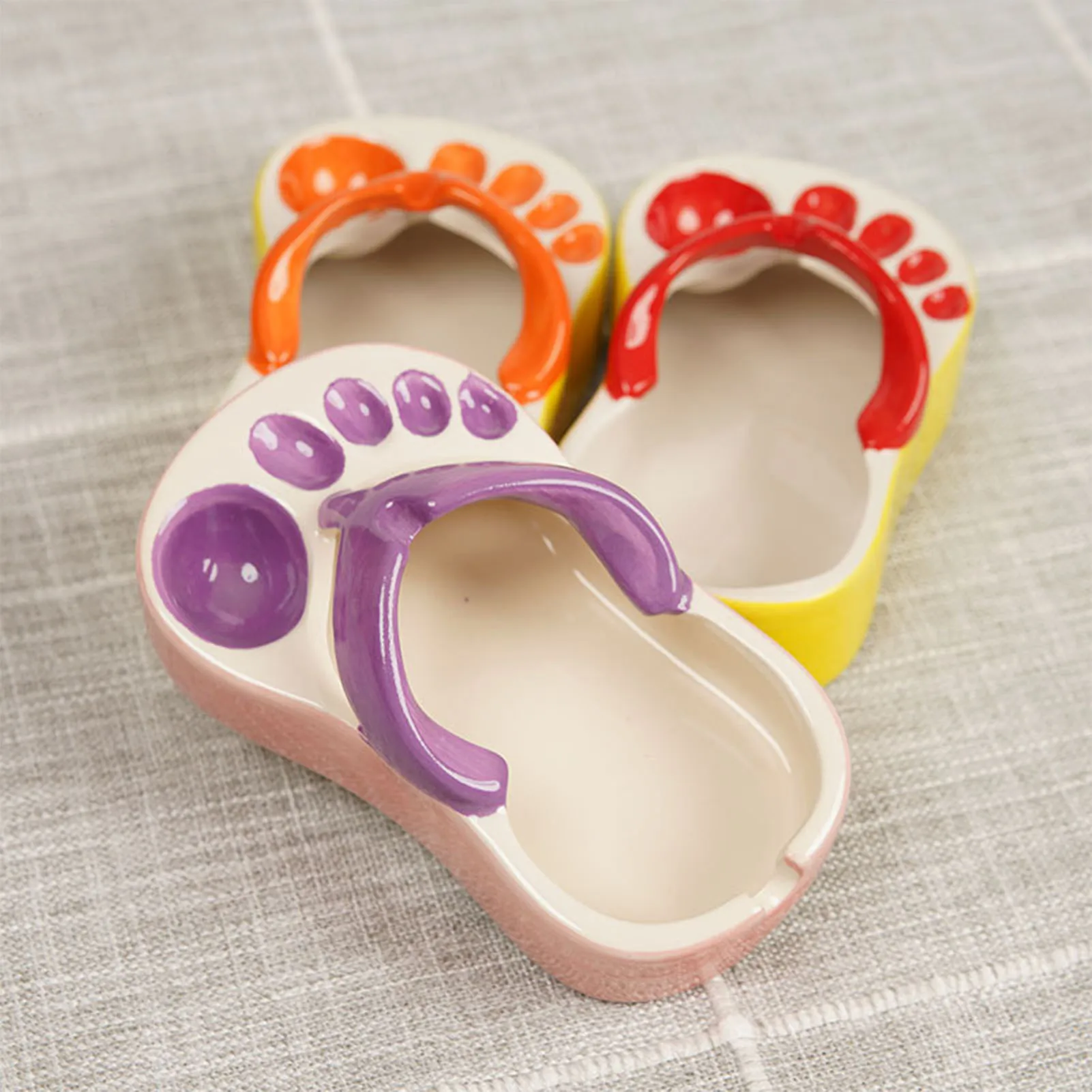 

Ceramic French Fries Dish Cute Flip Flops French Fries Bowl Flip Flops Shaped Snack Chip Soy Sauce Serving Plate For Home