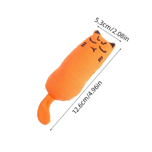 1PC Cat Chew Pillow - Teething Anti-Bite Scratcher with Catnip, Anxiety Relief Toy for Boredom & Stress, Thumb Guard for Kittens 3