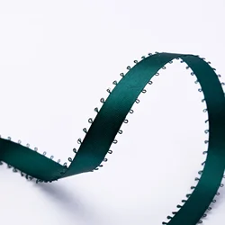 Elegant Double Sided Satin Grosgrain Ribbon - 5 Yards, 10mm Width for Gift Wrapping & Crafting (12 deep green)