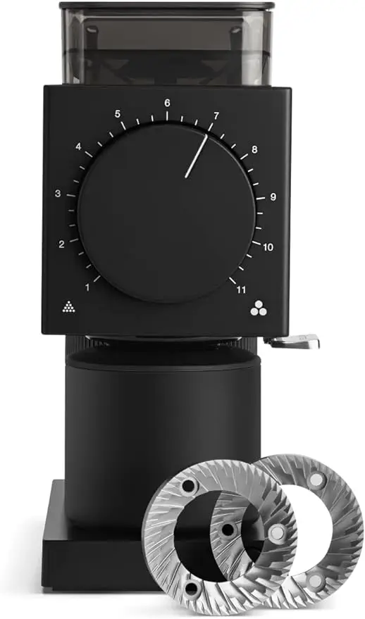 

Fellow Gen 2 Ode Brew Grinder - Burr, Electric Coffee Bean Grinder with 31 Settings for Drip, French Press & Cold Brew - Small