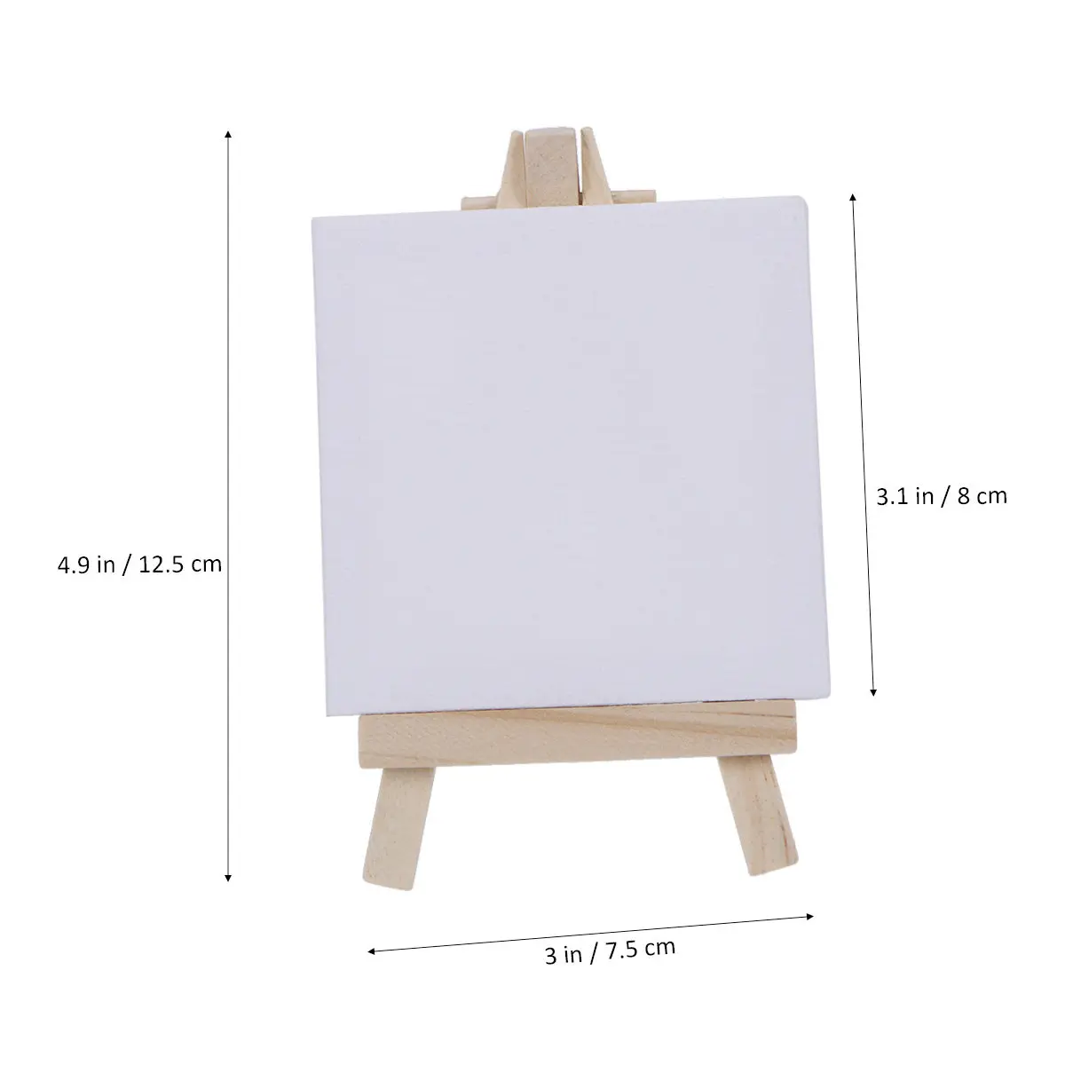 10Pcs 어린이 나무 이젤 미니 캔버스 패널 그림 공예 드로잉 스케치 패드 어린이 손으로 그린 ??보드 아트 교육 파티