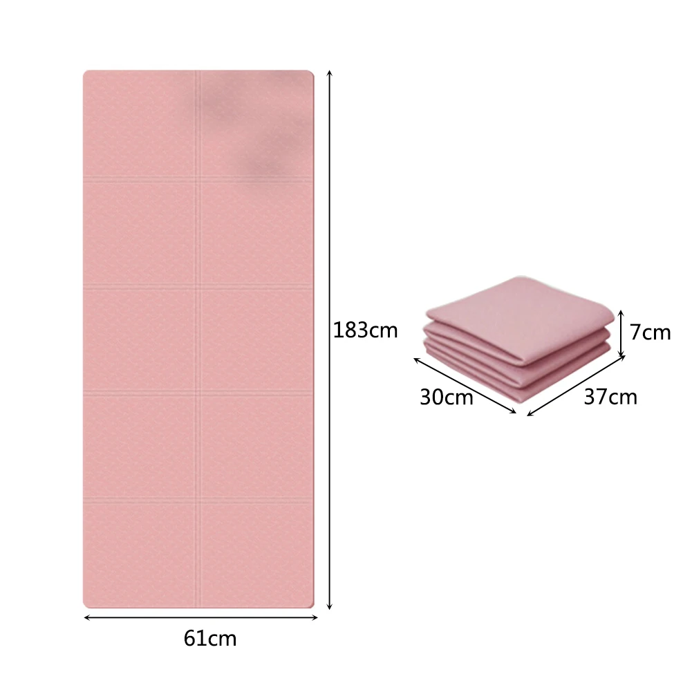 TPE 필라테스 리포머 매트 미끄럼 방지 접이식 필라테스 체조 매트 부드럽고 통기성 있는 휴대용 충격 흡수 홈짐 오피스용